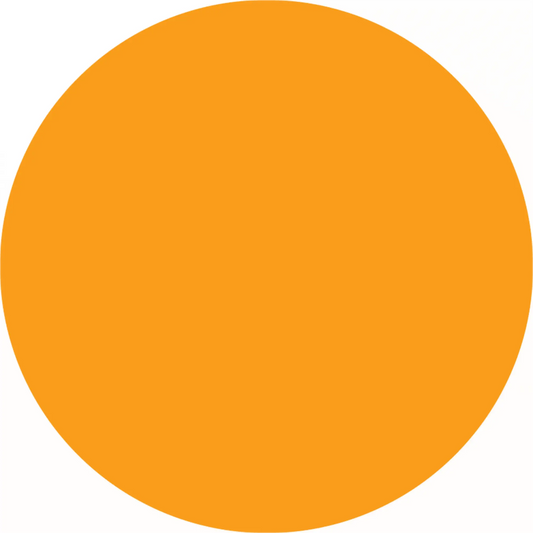 Perfect orange circle.