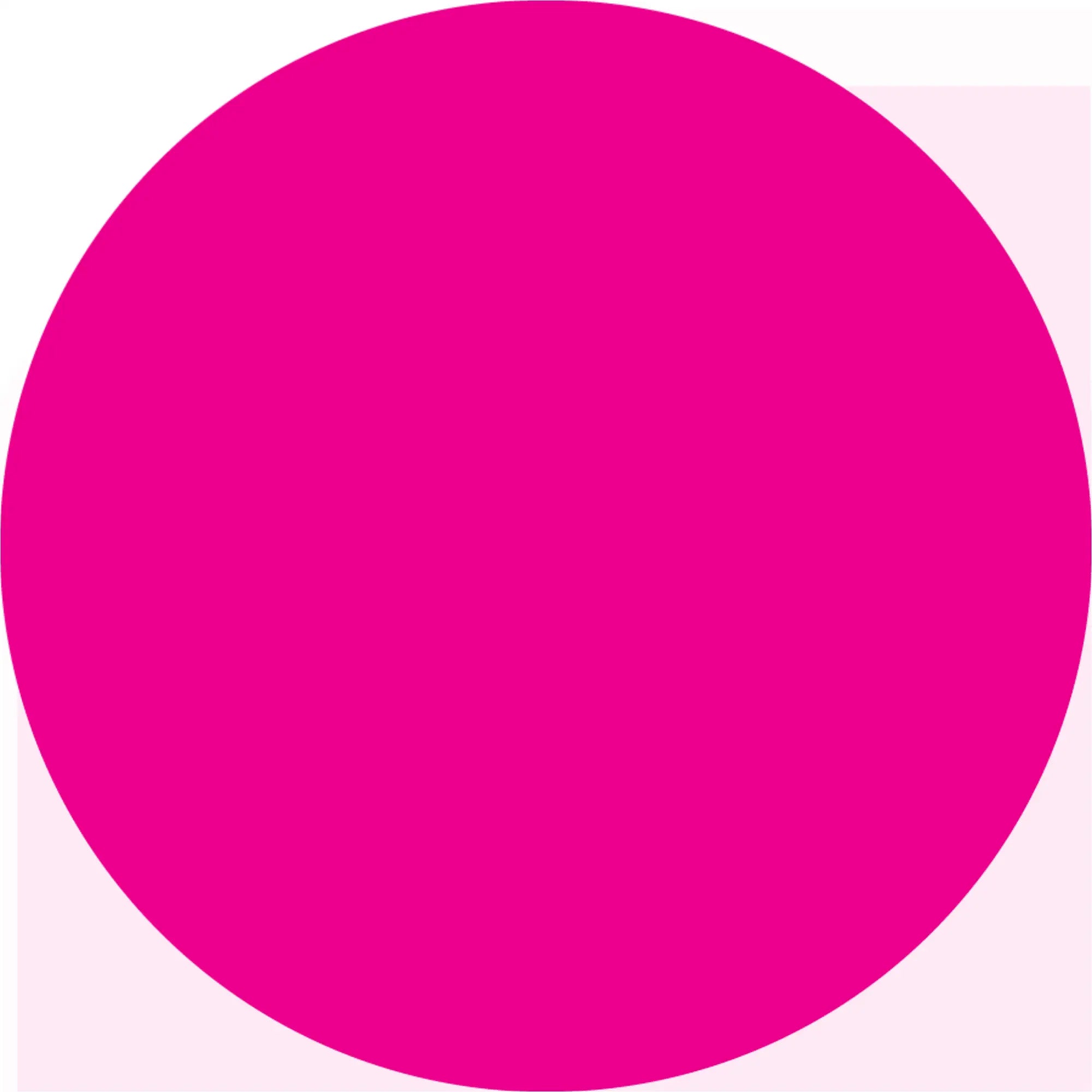 Hot pink circle.