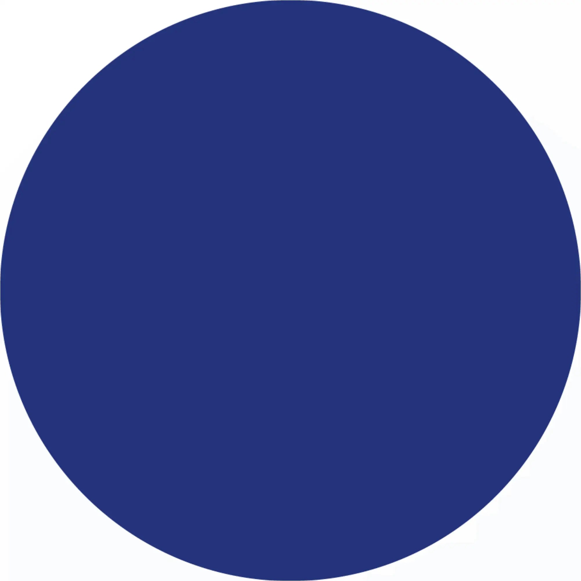 Solid blue circle.