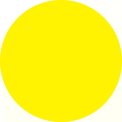 Perfect yellow circle.