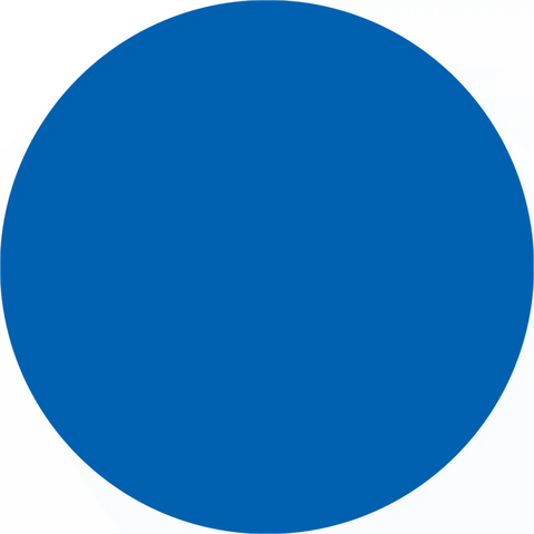 Solid blue circle.