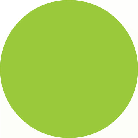 Bright lime-green circle.