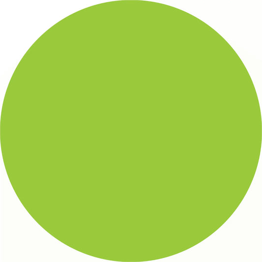 Bright lime-green circle.
