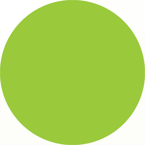 Bright lime-green circle.