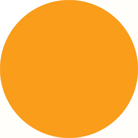 Perfect orange circle.