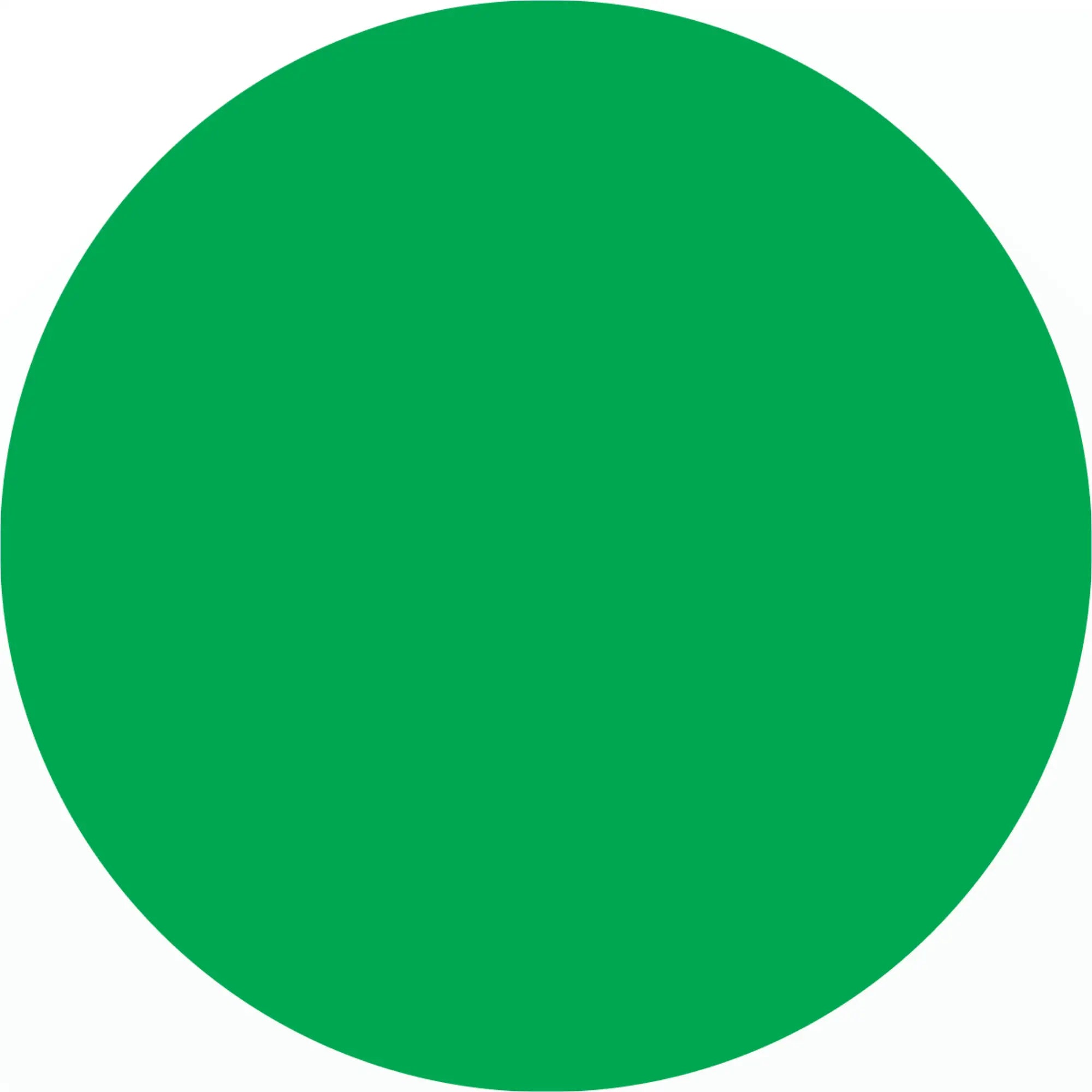 Perfect green circle.