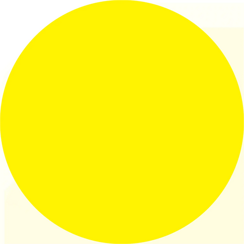 Bright yellow circle.