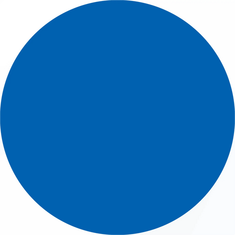 Solid blue circle.