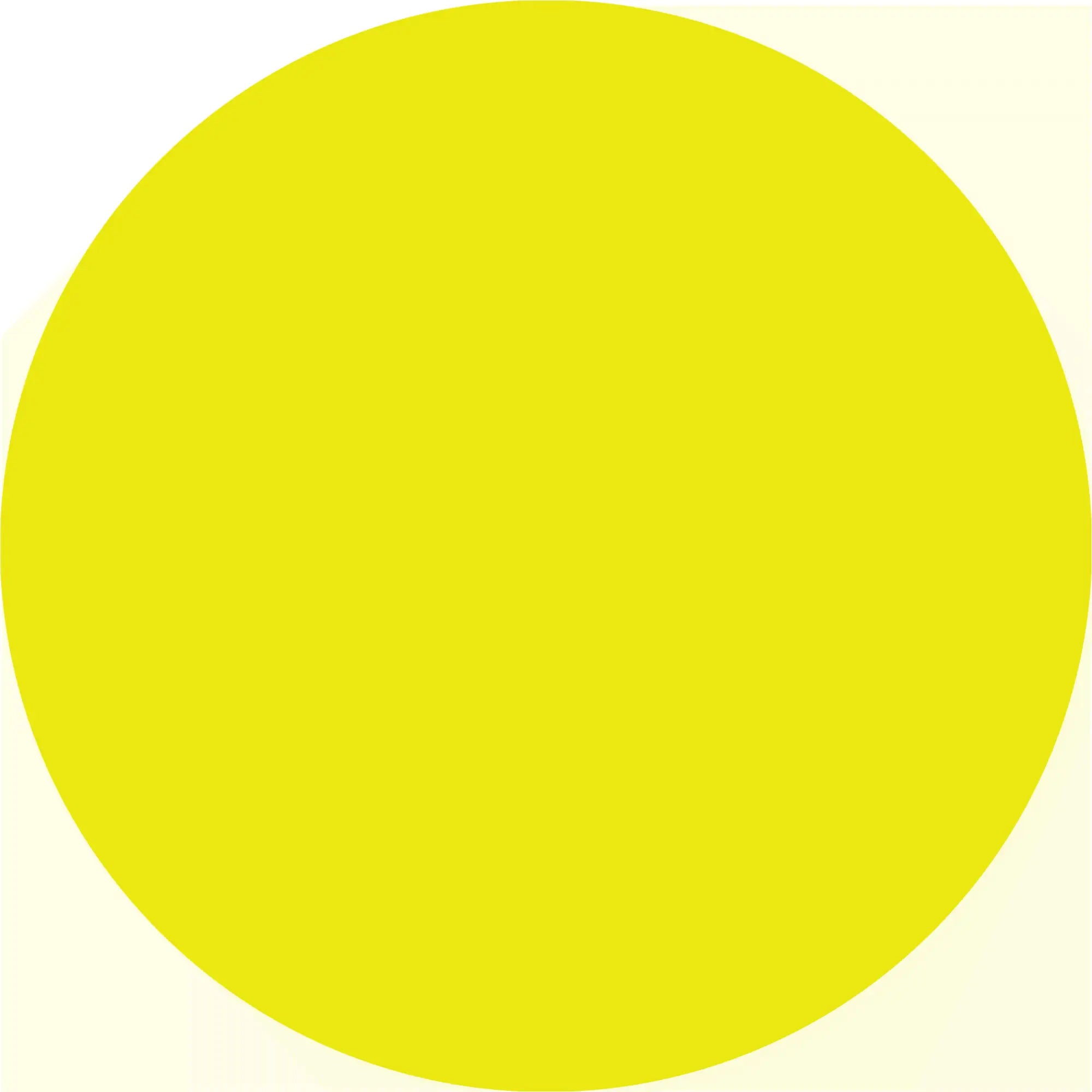 Perfect yellow circle.