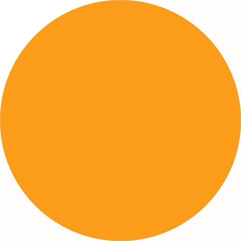 Perfect orange circle.