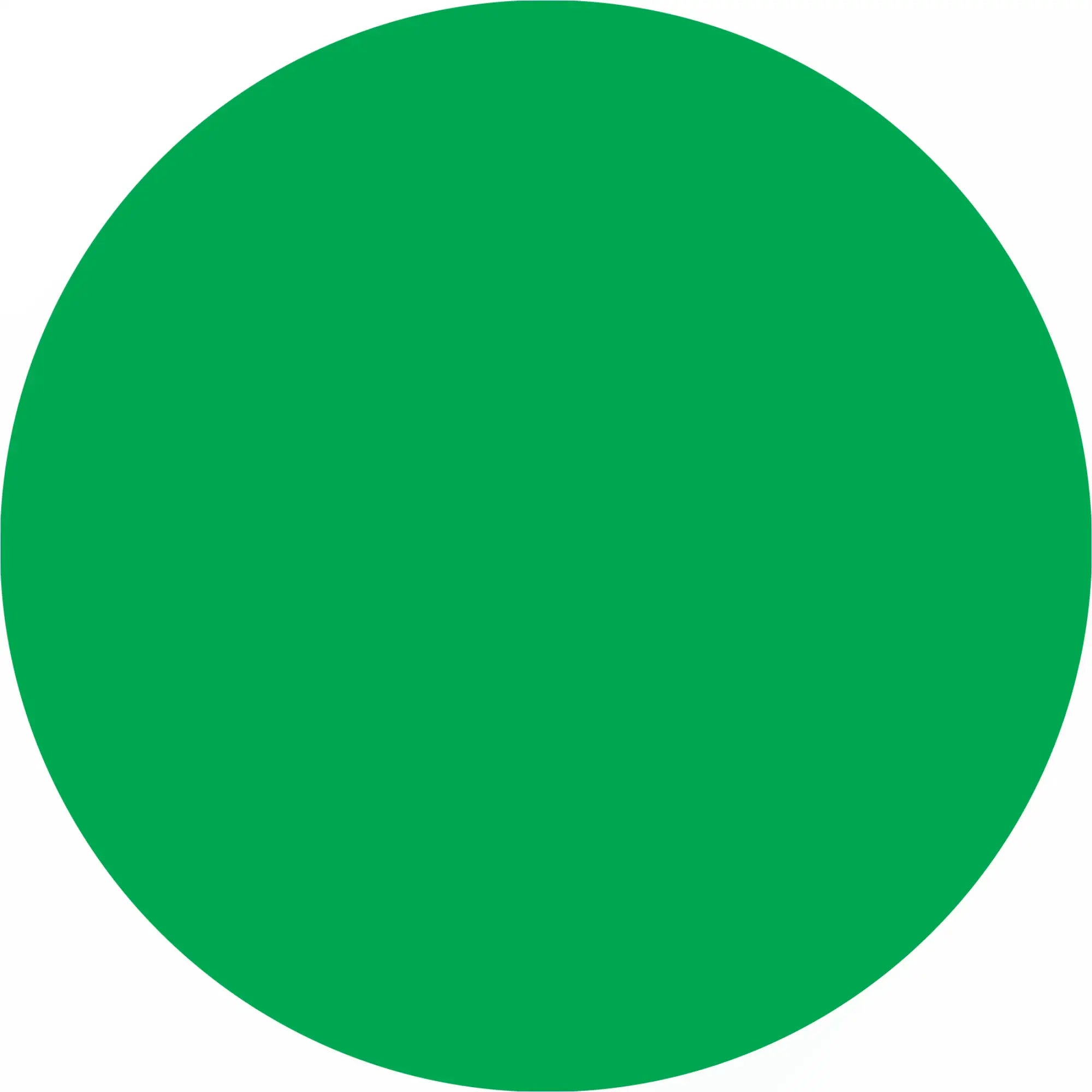 Solid green circle.