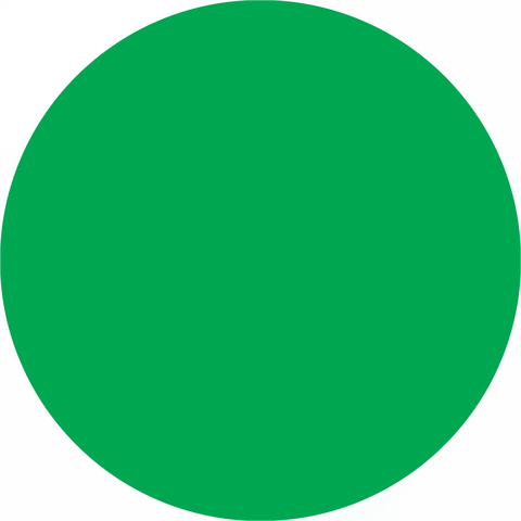 Solid green circle.