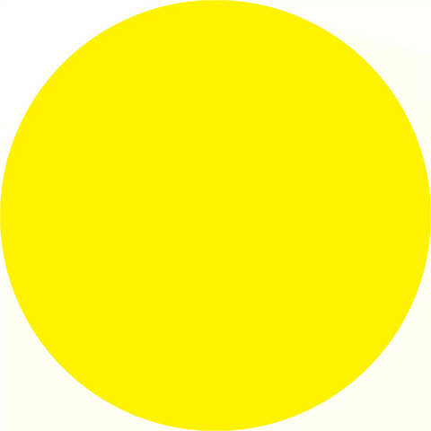 Perfect yellow circle.