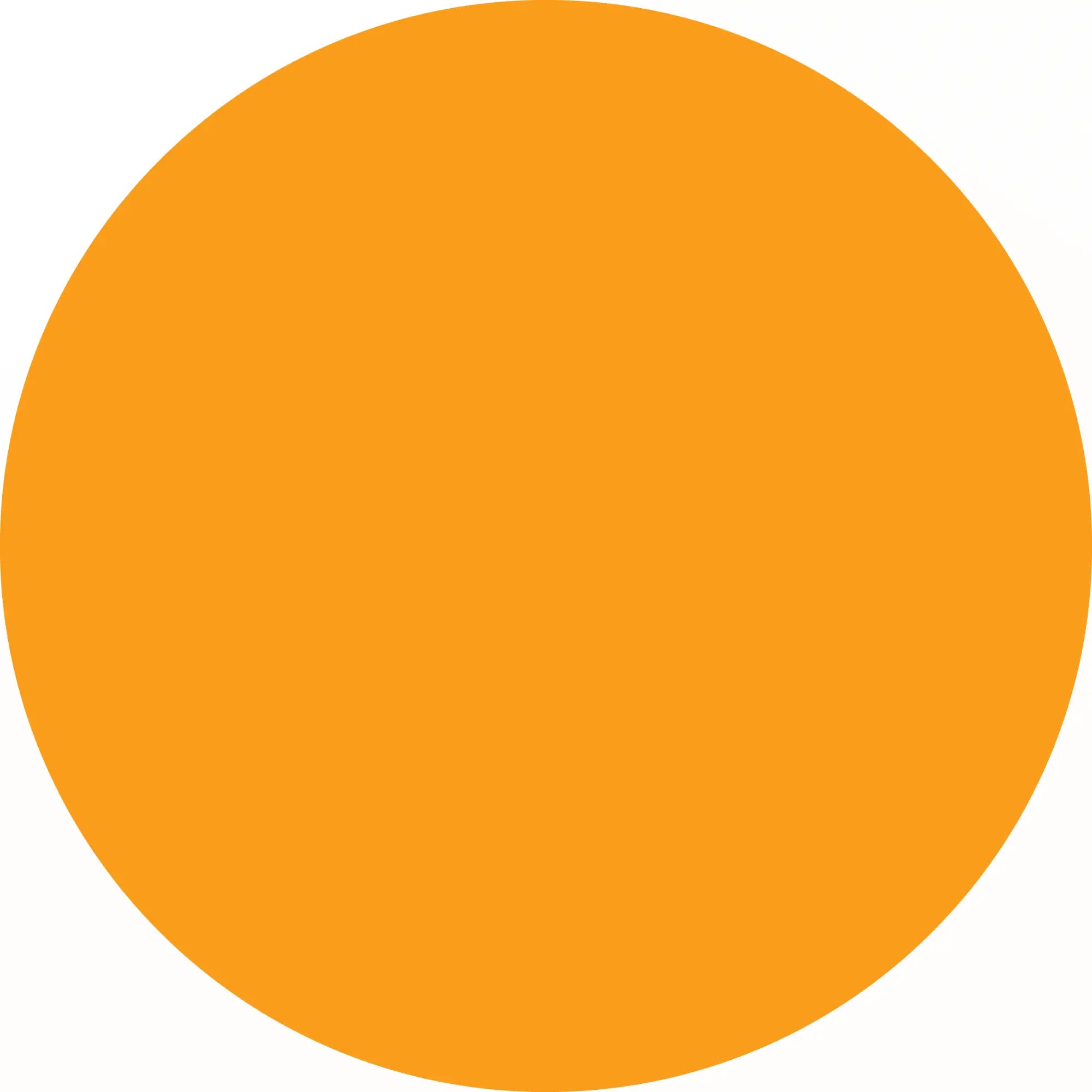Perfect orange circle.