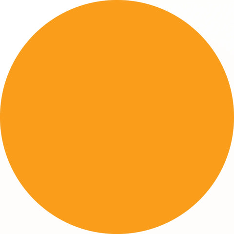 Perfect orange circle.