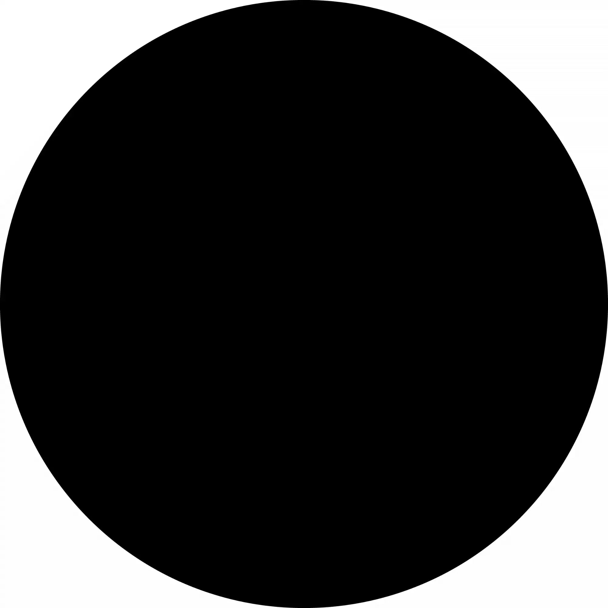 Perfect black circle.