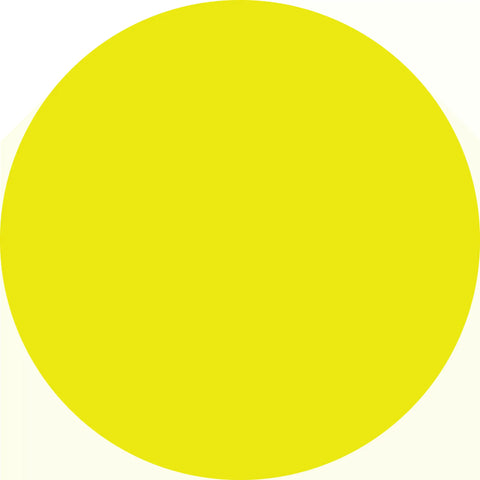 Perfect yellow circle.