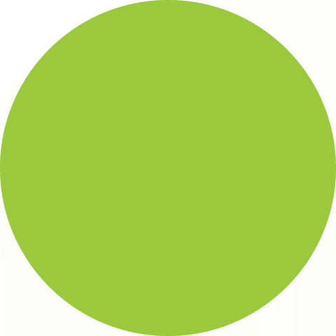 Bright lime green circle.