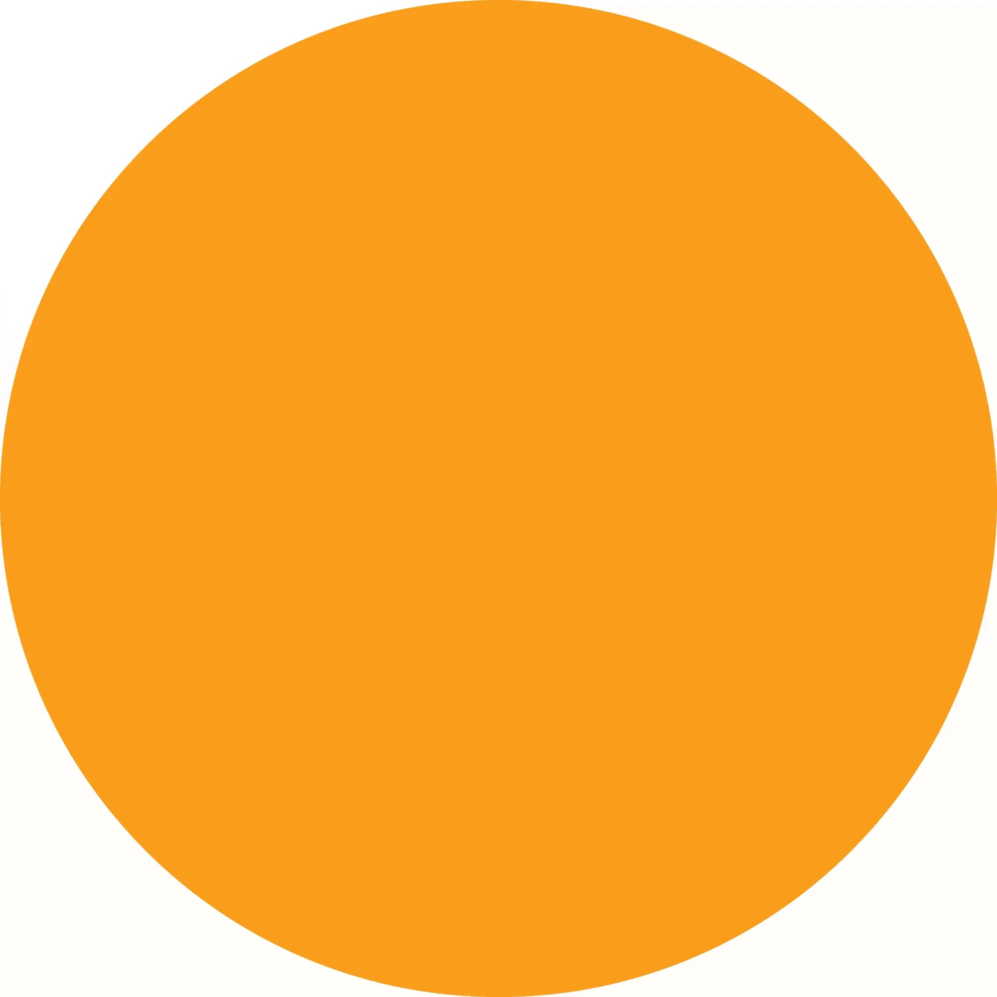 Perfect orange circle.