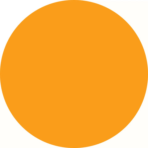 Perfect orange circle.