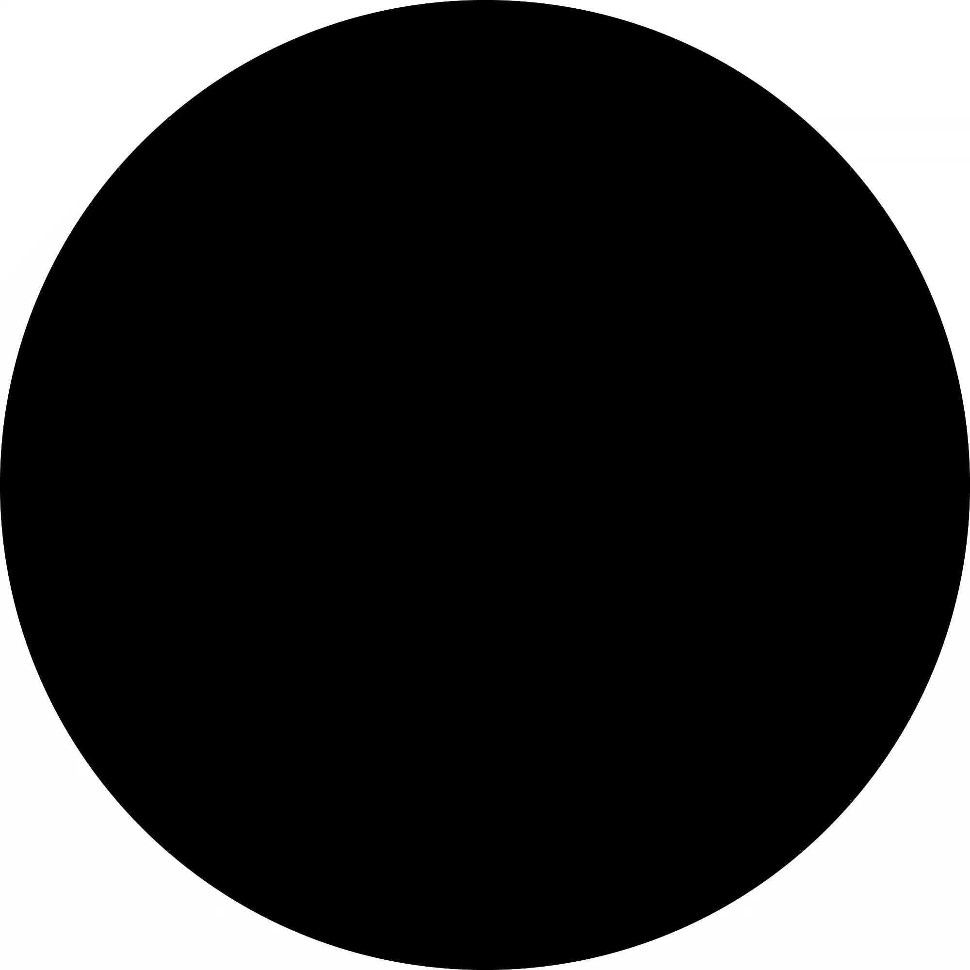 Perfect black circle.