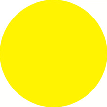 Perfect yellow circle.