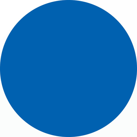 Solid blue circle.