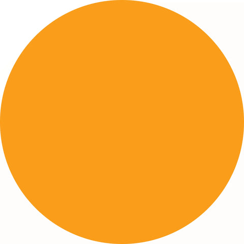 Perfect orange circle.