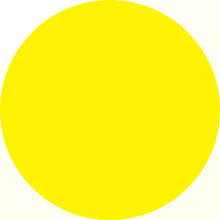 Perfect yellow circle.