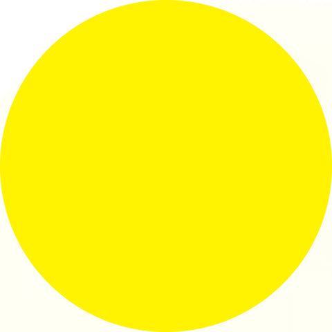 Perfect yellow circle.