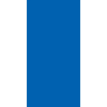 Solid blue rectangle oriented vertically.