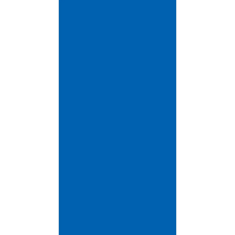 Solid blue rectangle oriented vertically.