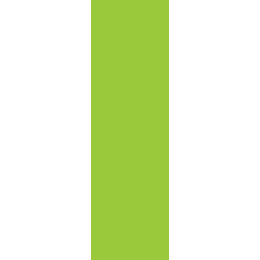 Solid lime green vertical rectangle.