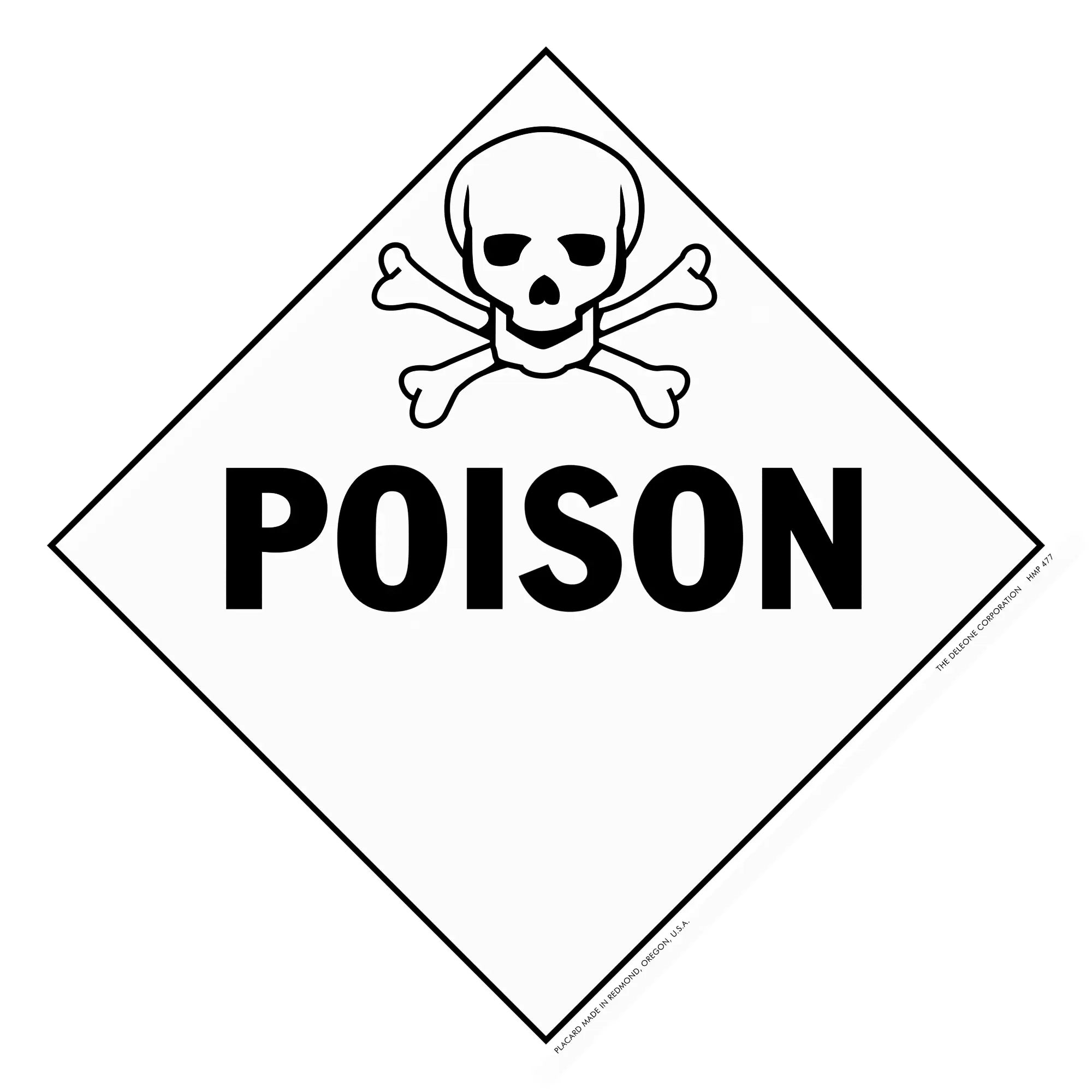 Poison warning sign.