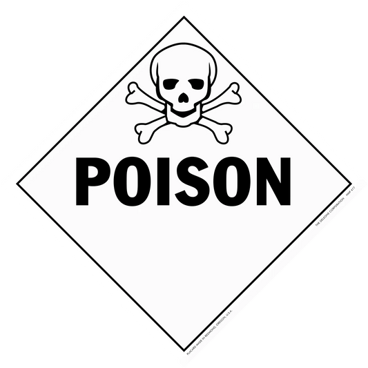 Poison warning sign.