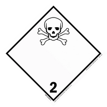 Hazard warning symbol showing a skull and crossbones with the number 2.