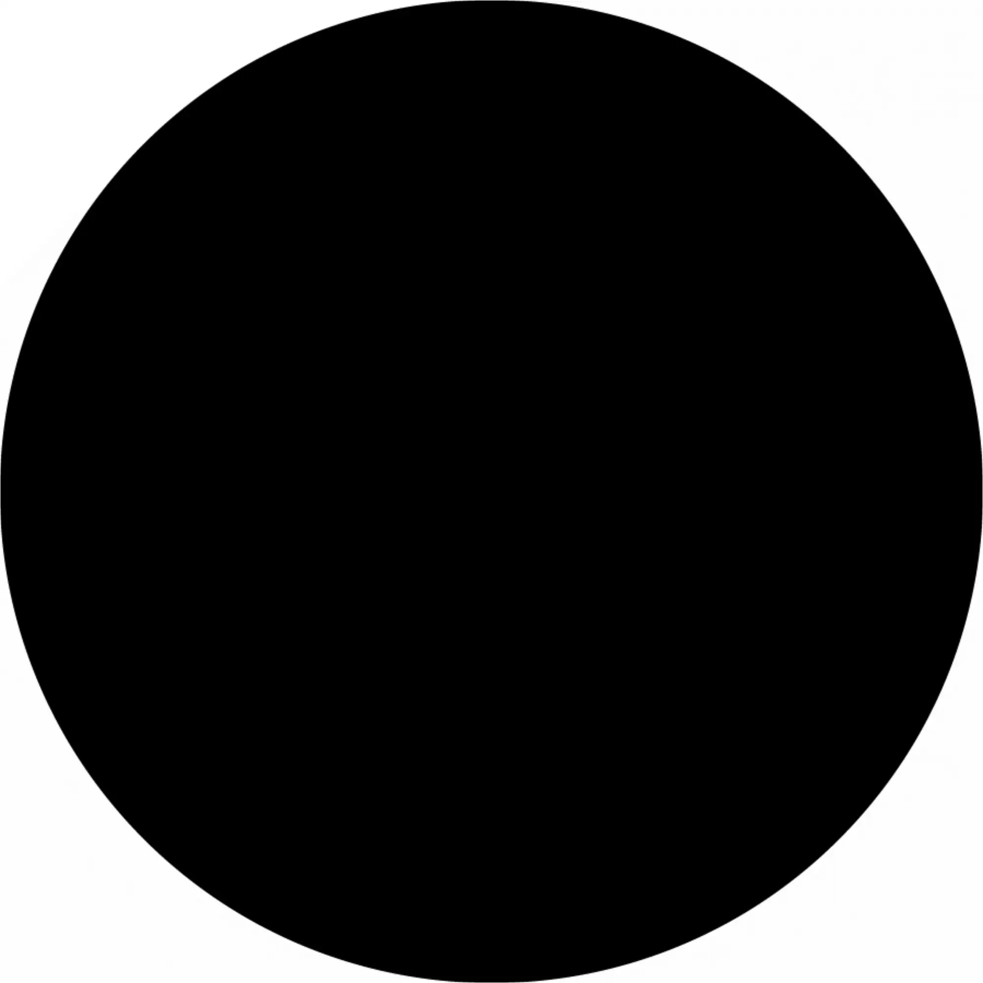 Perfect black circle.