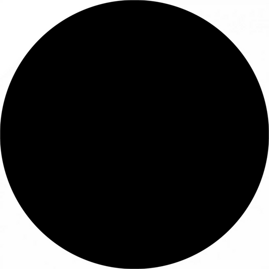 Perfect black circle.