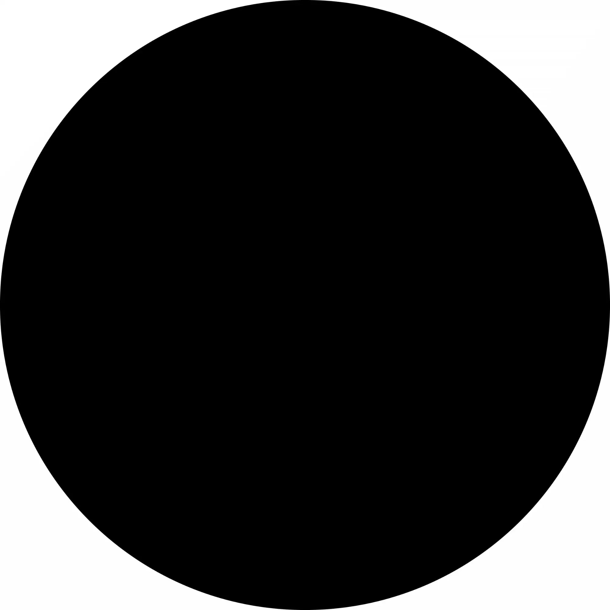 Perfect black circle.