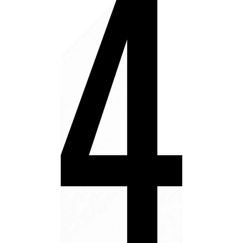 Bold black numeral 4.