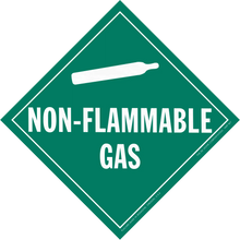 Non-flammable gas warning sign.