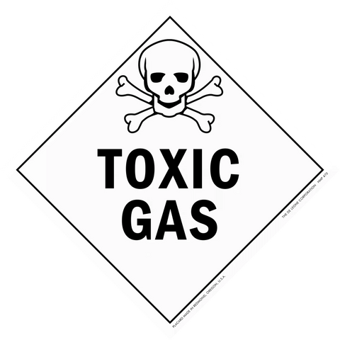 Toxic gas warning sign.