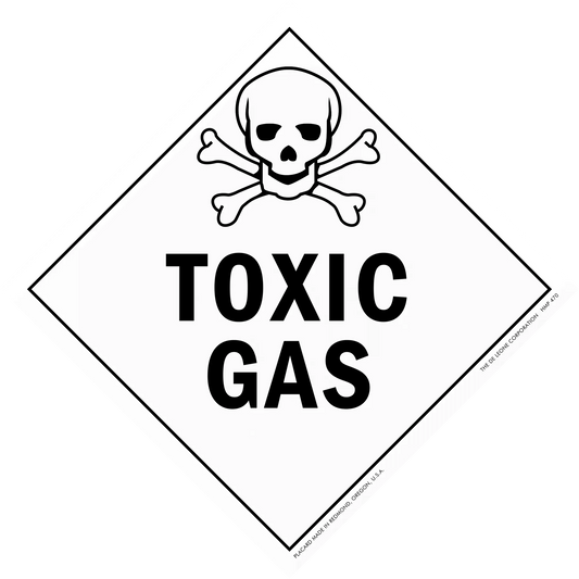 Toxic gas warning sign.