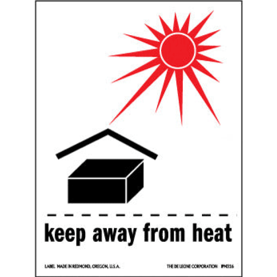 Keep Away From Heat - International - 3.5 x 4